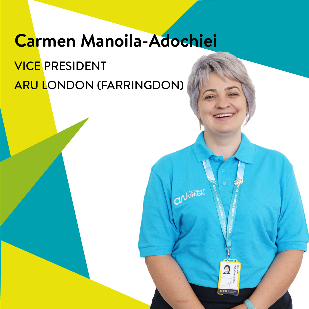 Carmen Manoila-Adochiei. Vice President ARU London (Farringdon)