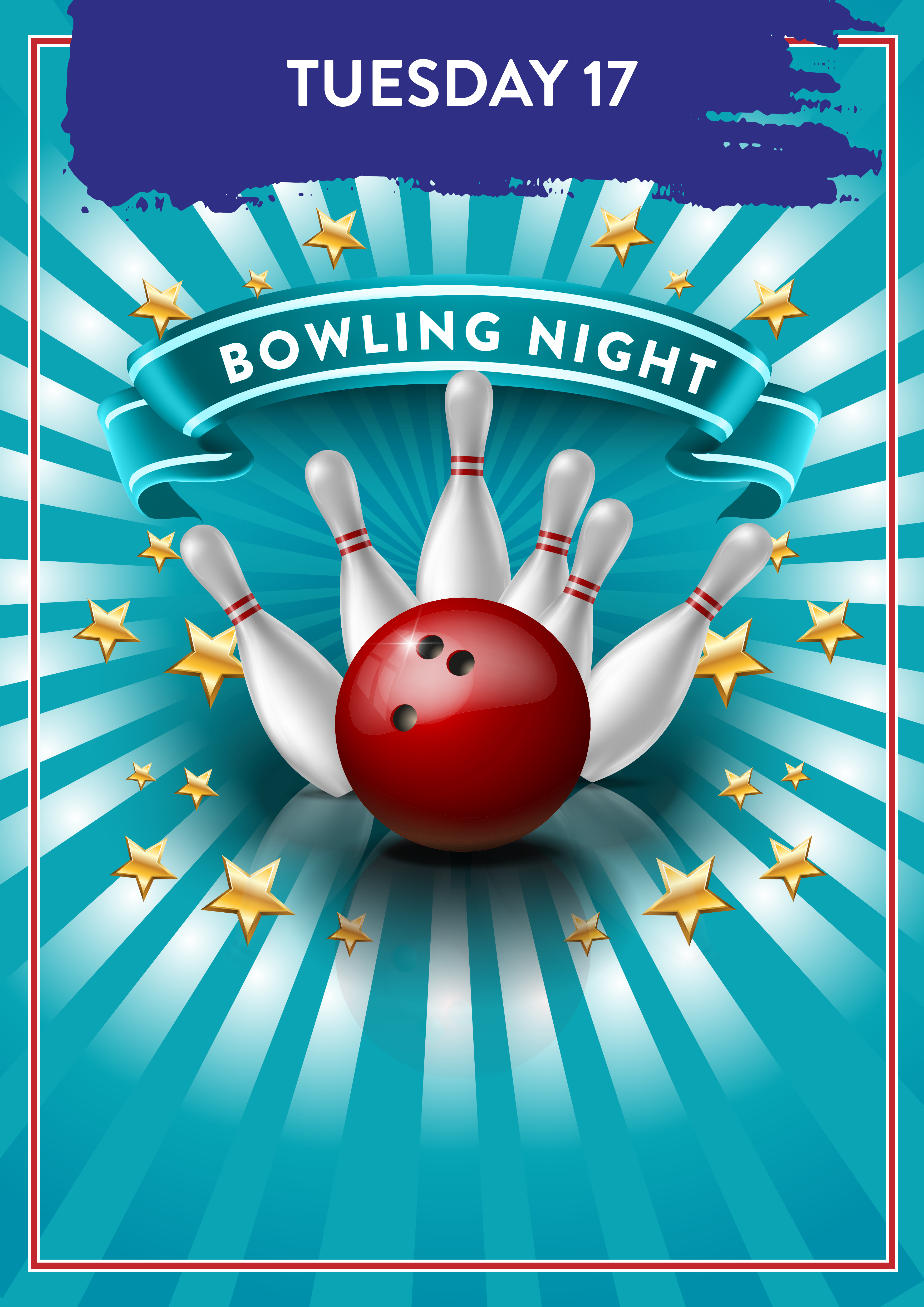 Tuesday 17. Bowling Night.