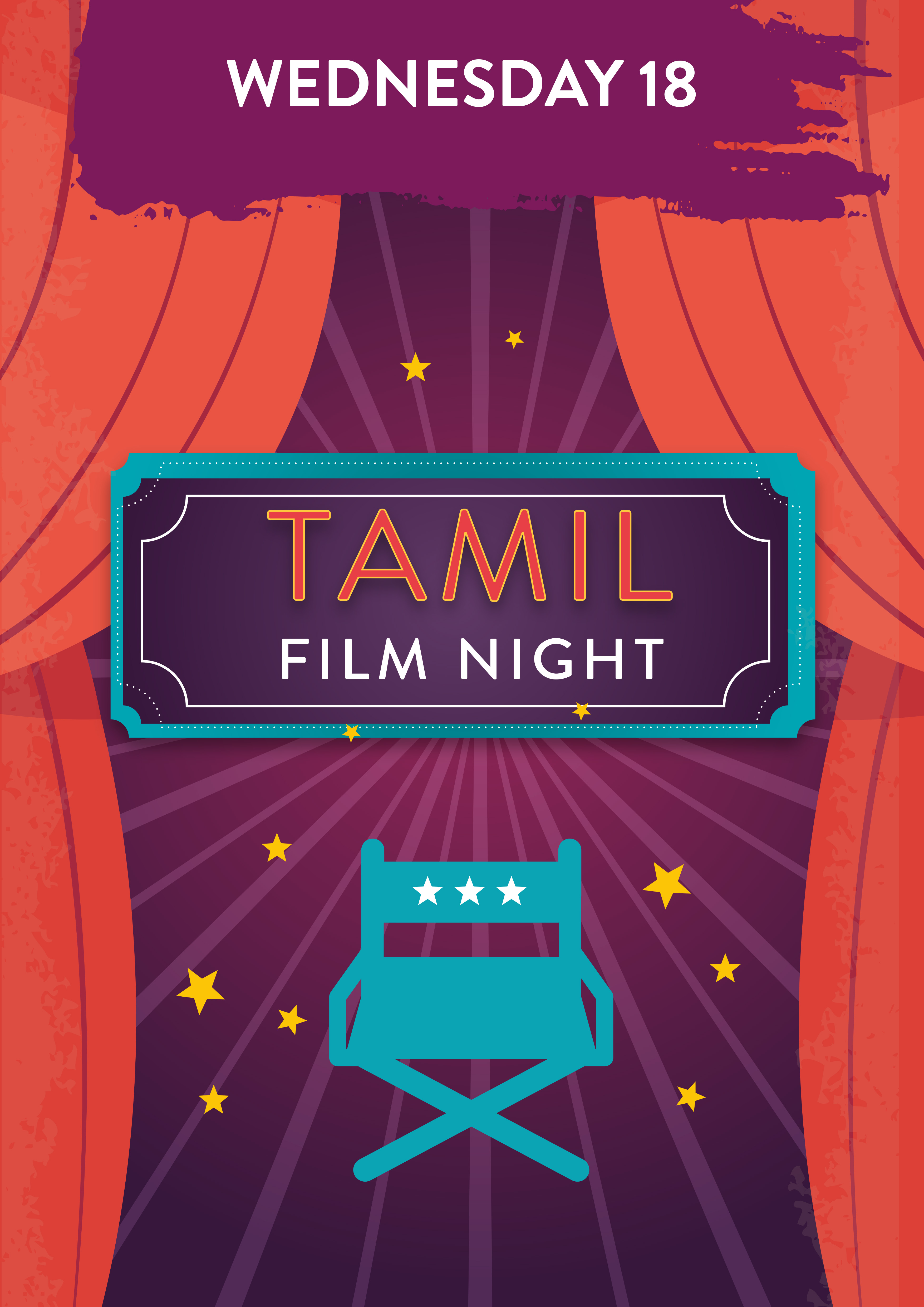 Wednesday 18 January. Tamil Film Night.