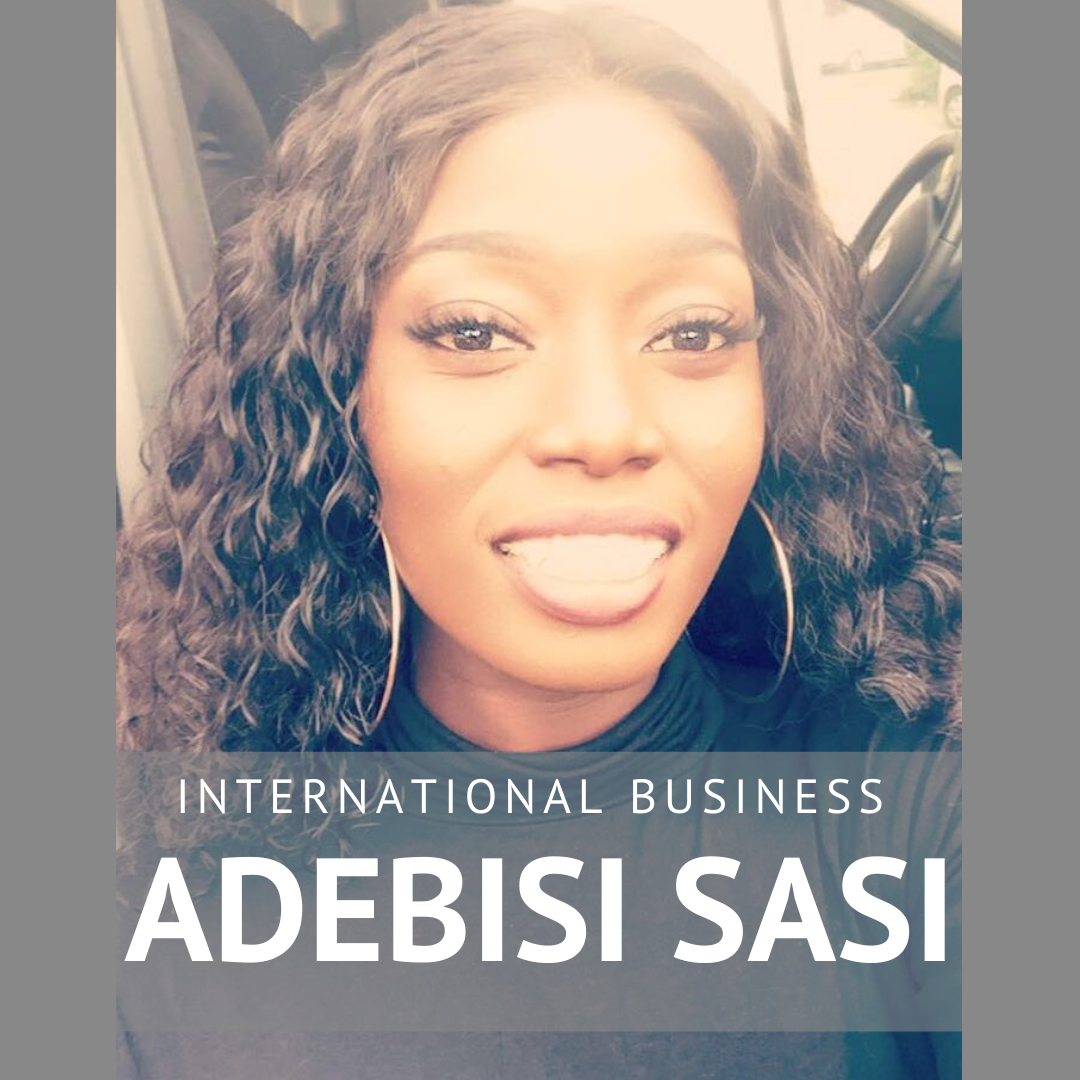 Adebisi Sasi, International Business Management Course Champion
