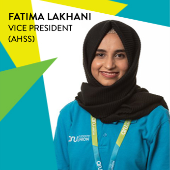Fatima Lakhani. Vice President Arts, Humanities and Social Sciences