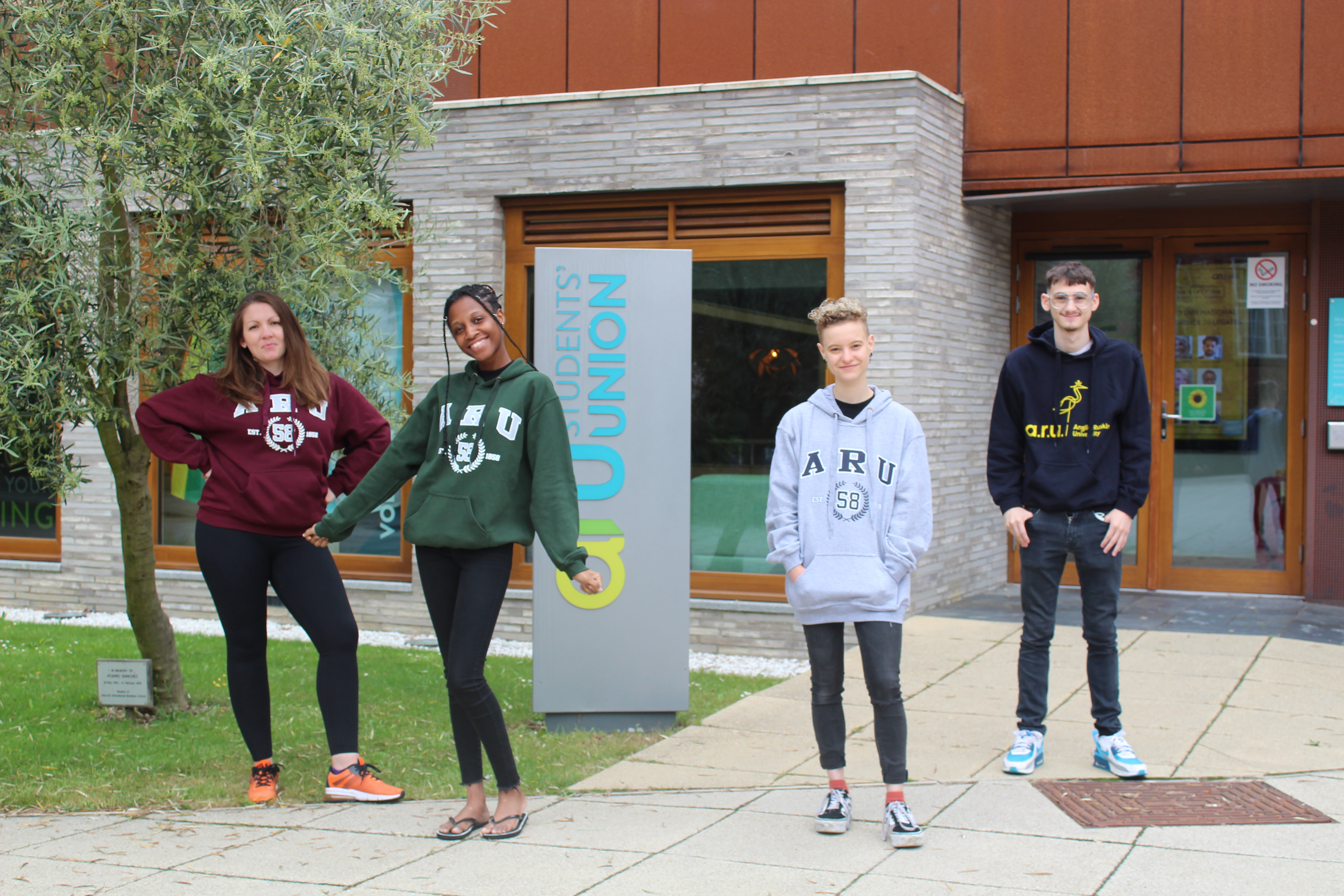 ARU Students modelling jumpers